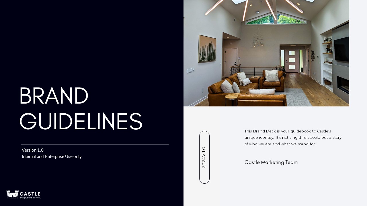 Cover of the Castle Brand Guidelines V1.0
