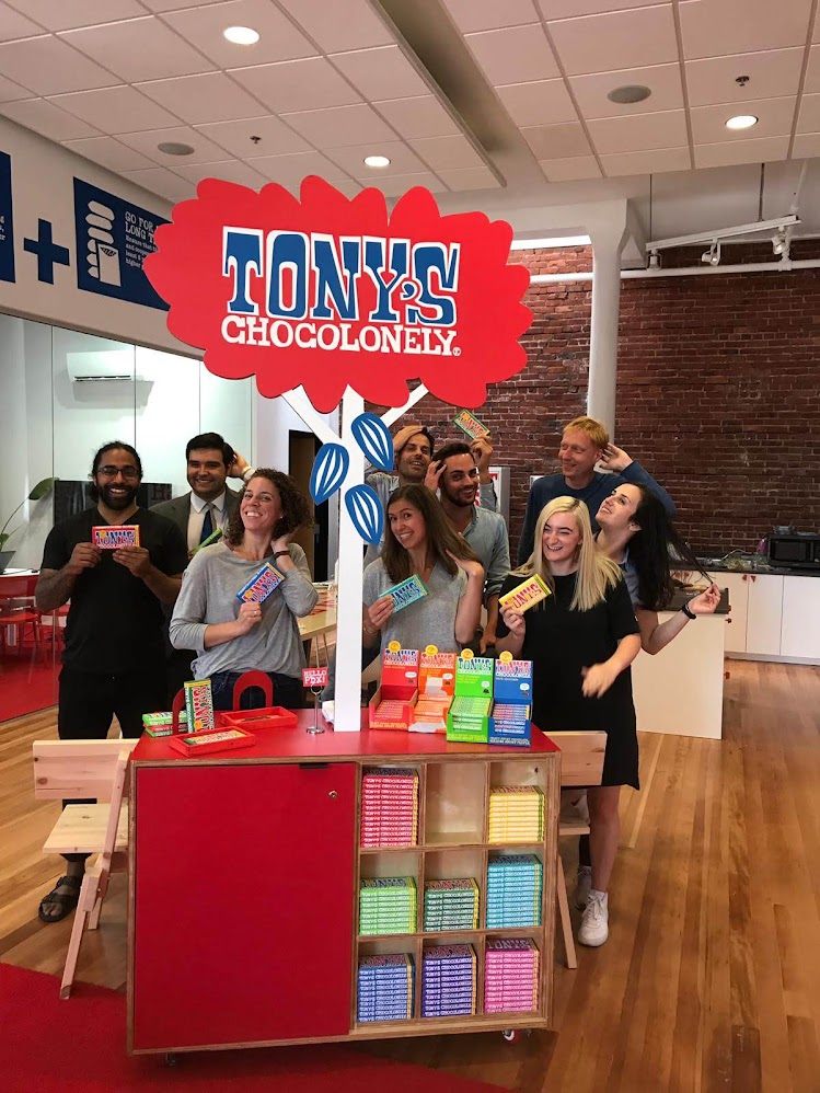 Stephen Laphen at Tony’s Chocolonely